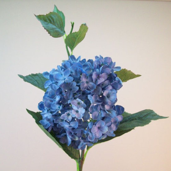 Large Silk Hydrangeas Blue 97cm Artificial Flowers